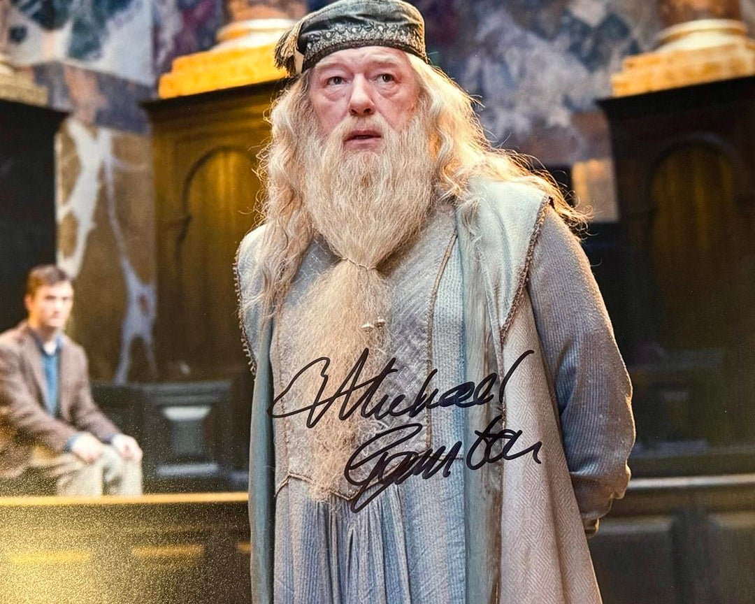 Michael Gambon Signed 8x10 Photo (Harry Potter) *RARE* - JSA COA